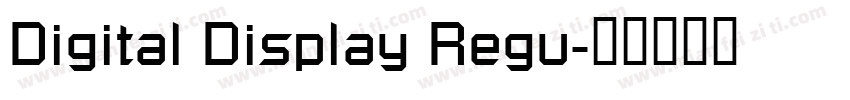 Digital Display Regu字体转换